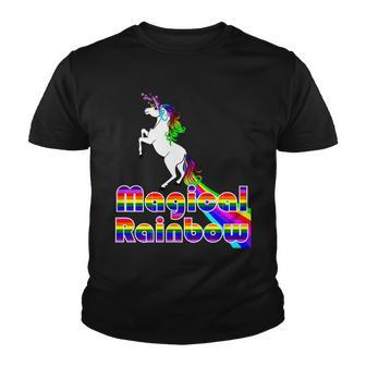 Magical Rainbow Unicorn Youth T-shirt - Monsterry DE
