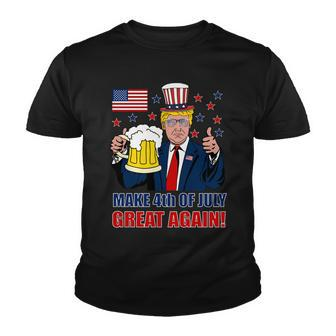 Make 4Th Of July Great Again Tshirt Youth T-shirt - Monsterry