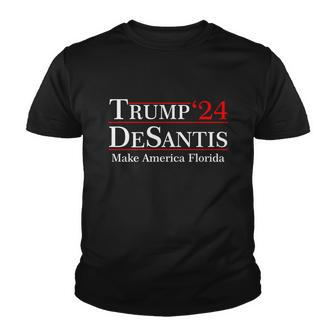 Make America Florida Trump Desantis 2024 Tshirt Youth T-shirt - Monsterry AU