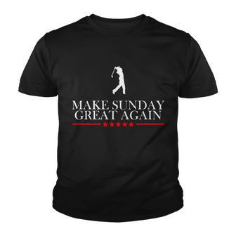Make Sunday Great Again Golfing Tshirt V2 Youth T-shirt - Monsterry UK