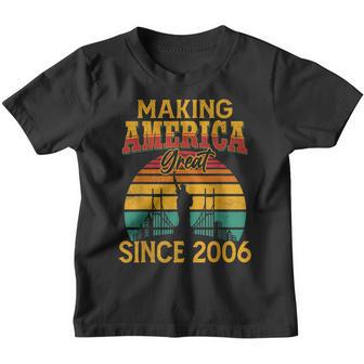 Making America Great Since 2006 Vintage Gifts 16Th Birthday Youth T-shirt - Thegiftio UK
