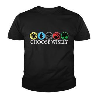 Mana Symbols Gathering Magic Choose Wisely Tshirt Youth T-shirt - Monsterry DE