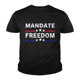 Mandate Freedom Shirt American Flag Support Medical Freedom Youth T-shirt - Thegiftio UK