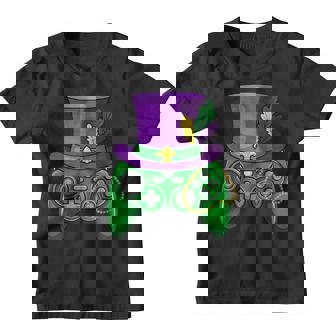 Mardi Gras Video Game Controller Jester Hat Costume Kids Youth T-shirt - Thegiftio