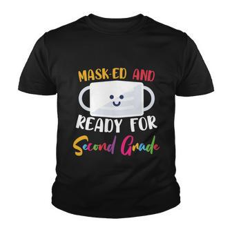 Masked And Ready For 2Nd Grade Back To School Youth T-shirt - Monsterry DE