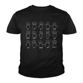 Math Equation Algebra Poses Graph Figures Youth T-shirt - Monsterry AU