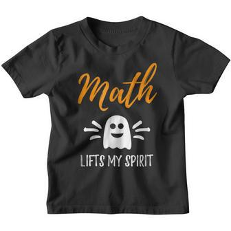 Math Lifts My Spirit School Teacher Halloween Gift Youth T-shirt - Thegiftio UK
