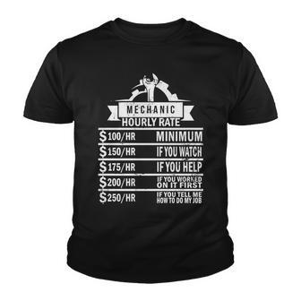 Mechanic Hourly Rate Tshirt Youth T-shirt - Monsterry AU