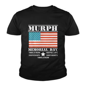 Memorial Day Murph Shirt Patriotic Flag 2019 Wod Challenge Youth T-shirt - Thegiftio UK