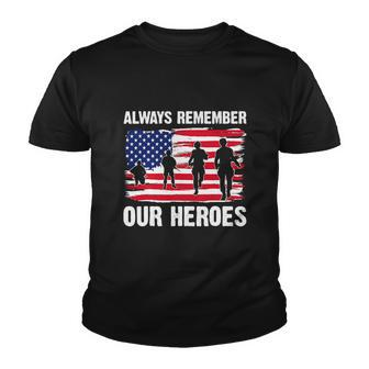 Memorial Day Patriotic Usa Flag Military Youth T-shirt - Monsterry
