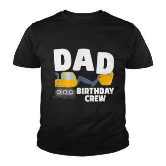 Mens Dad Birthday Funny Gift Crew Construction Birthday Party Theme Funny Gift Youth T-shirt - Thegiftio UK