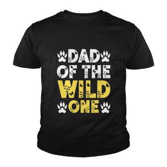 Mens Dad Of The Wild One Toddler 1St Birthday Leopard Dad Boy Youth T-shirt - Monsterry