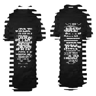 Mens Funny Son In Law Of A Freaking Awesome Mother In Law Tshirt Youth T-shirt - Monsterry