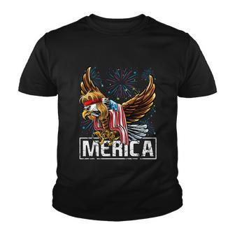 Merica Bald Eagle Mullet 4Th Of July American Flag Patriotic Funny Gift Youth T-shirt - Monsterry AU