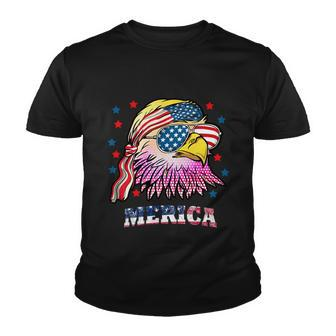 Merica Bald Eagle Mullet American Flag 4Th Of July Gift Youth T-shirt - Monsterry UK