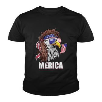 Merica Eagle Mullet 4Th Of July Usa American Flag Patriotic Great Gift Youth T-shirt - Monsterry