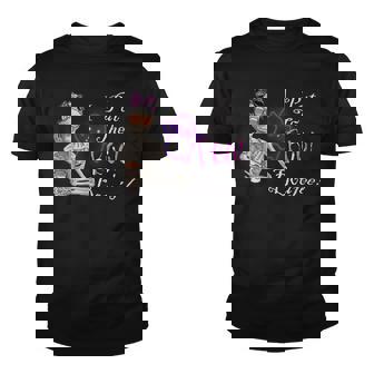 Messy Bun Skeleton Funny Halloween Youth T-shirt | Seseable CA