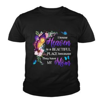 Mom In Heaven Memory Youth T-shirt - Monsterry UK