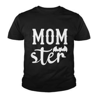Mom Ster Bat Funny Halloween Quote Youth T-shirt - Monsterry