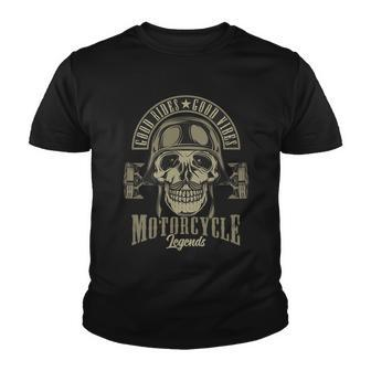 Motorcycle Good Riders Good Vibes Youth T-shirt - Monsterry UK