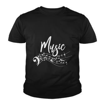 Music Notes V2 Youth T-shirt - Monsterry AU