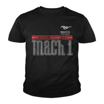 Mustang 50 Years Mach Official Logo Youth T-shirt - Monsterry DE