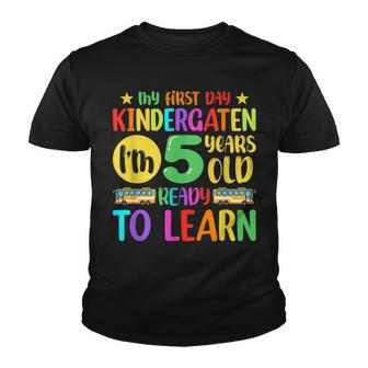 My 1St Day Of Kindergarten And Ready To Learn Back To School Youth T-shirt - Thegiftio UK