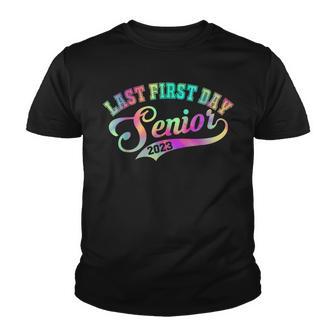 My Last First Day Senior Class Of 2023 Back To School 2023 V8 Youth T-shirt - Thegiftio UK