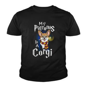 My Patronus Is Corgi Corgi Gifts For Corgi Lovers Corgis Youth T-shirt | Mazezy