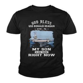 My Son Is On Uss Ronald Reagan Cvn Youth T-shirt - Monsterry AU