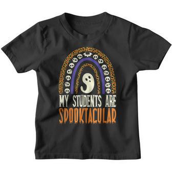 My Students Are Spooktacular Horror Halloween Spooky Season Youth T-shirt - Thegiftio UK