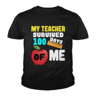 My Teacher Survived 100 Days Of Me V2 Youth T-shirt - Monsterry