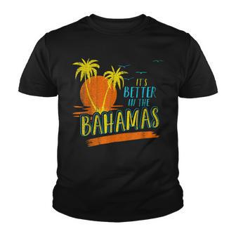 Nassau Bahamas Flag Souvenir Travel Vacation Cruise Bahamian Youth T-shirt - Thegiftio UK