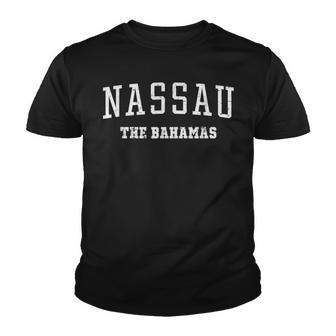 Nassau Bahamas Summer Vacation Souvenir Vintage White Youth T-shirt - Thegiftio UK