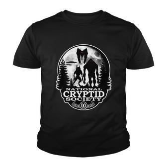 National Cryptid Society Mothman Tshirt Youth T-shirt - Monsterry