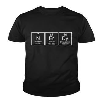 Nerdy Chemistry Periodic Table Tshirt Youth T-shirt - Monsterry AU