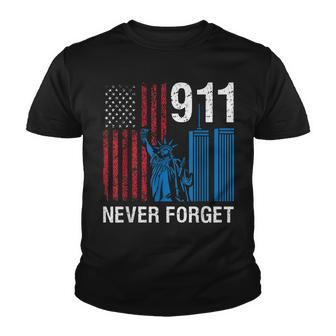 Never Forget 11 September 911 For American  Youth T-shirt