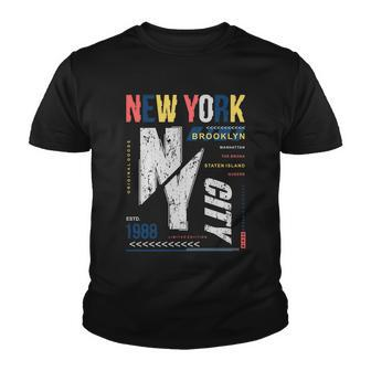 New York City Brooklyn Abstract Tshirt Youth T-shirt - Monsterry CA