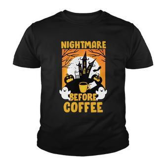 Nightmare Before Coffee V2 Youth T-shirt - Monsterry AU