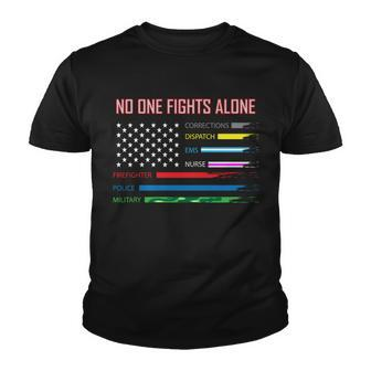 No One Fights Alone Tshirt Youth T-shirt - Monsterry AU
