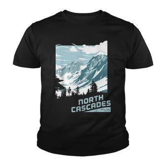 North Cascades National Park T Washington Vintage Gift Youth T-shirt - Thegiftio UK