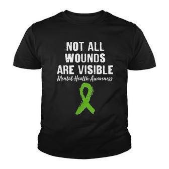 Not All Wounds Are Visible Mental Health Awareness Youth T-shirt - Monsterry AU