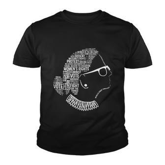 Notorious Rbg Shirt Ruth Bader Ginsburg Quotes Feminist Gift Youth T-shirt - Monsterry AU