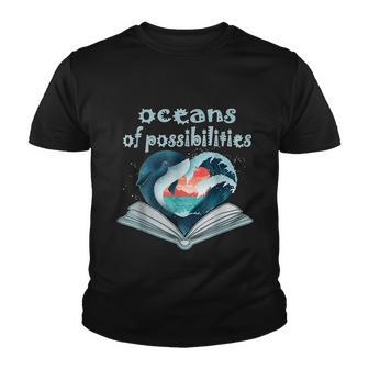 Oceans Of Possibilities Summer Reading 2022 Librarian Tshirt Youth T-shirt - Monsterry AU