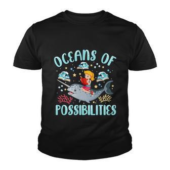 Oceans Of Possibilities Summer Reading 2022 Librarian Youth T-shirt - Thegiftio UK