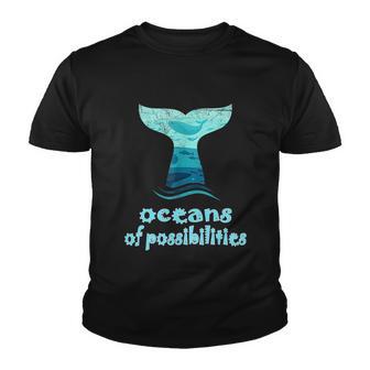 Oceans Of Possibilities Summer Reading 2022 Librarian Youth T-shirt - Thegiftio UK