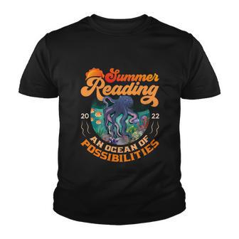 Oceans Of Possibilities Summer Reading 2022 Librarian Youth T-shirt - Thegiftio UK