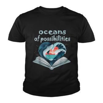 Oceans Of Possibilities Summer Reading 2022 Librarian Youth T-shirt - Thegiftio UK