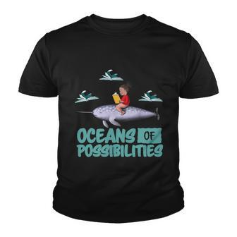 Oceans Of Possibilities Summer Reading 2022 Librarian Youth T-shirt - Monsterry DE