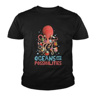 Oceans Of Possibilities Summer Reading 2022 Shirt Octopus Youth T-shirt - Monsterry AU